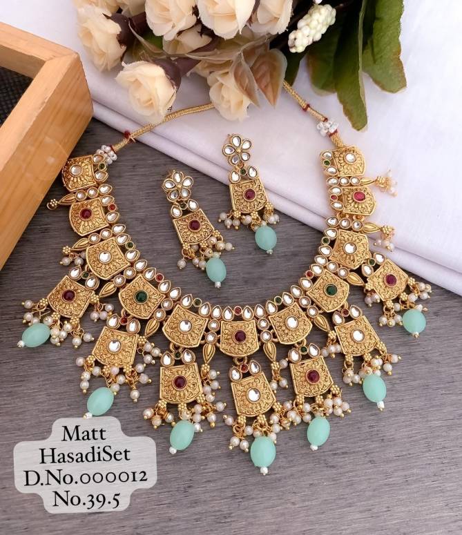 Accessories Micro Gold Hasadi Necklace With Earring Set 3

